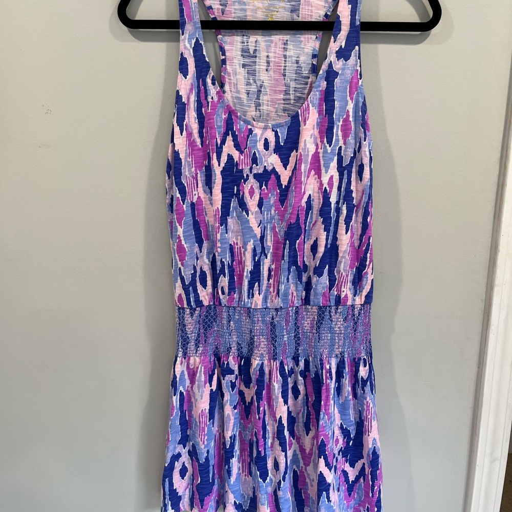 Lilly Pulitzer Vibrant Pink and Blue Romper